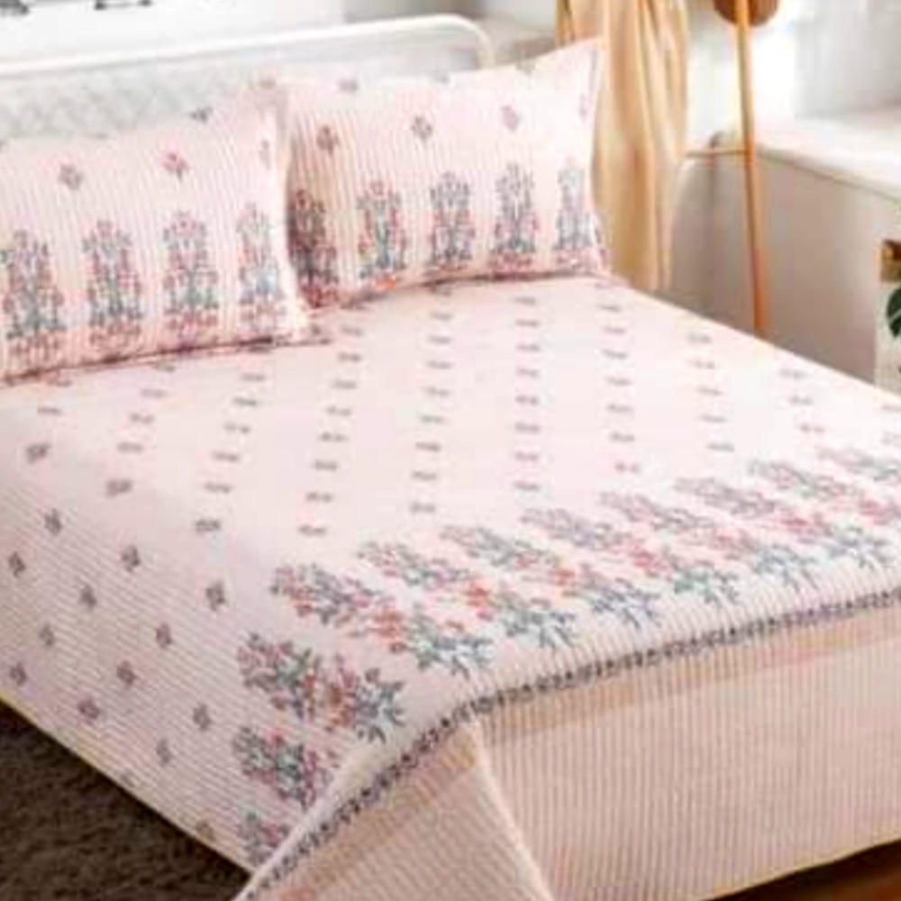 Pink bed set